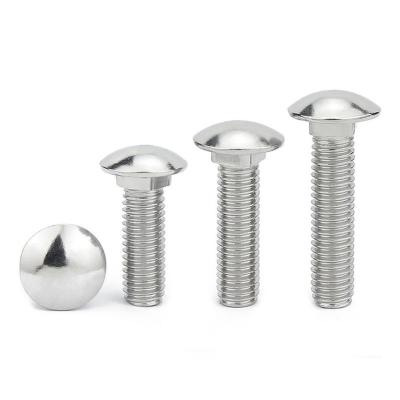 China Pan Head Stainless Steel Screw Round Shape Carriage Head Screw M16 for sale