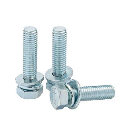 China Zinc Plated Machine Bolt Grade 8.8 Coarse Thread Hex Bolt With Right Hand Direction for sale