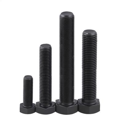 China Carbon Steel Hex Bolts Zinc Plated Black Machine Bolts M3 - M36 for sale