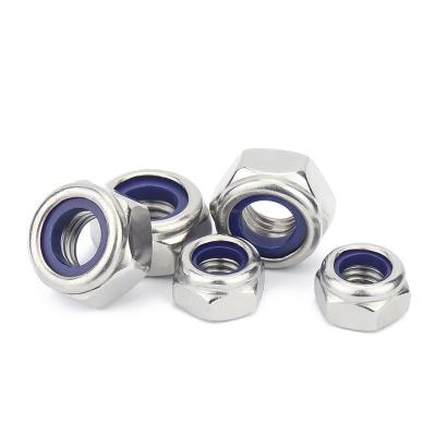 China Grade 8.8 Self Lock Nuts M8 / M10 Galvanized Hex Nuts Coarse Thread for sale