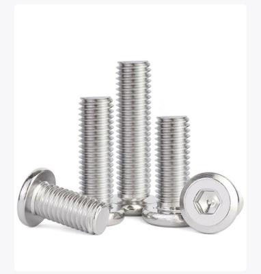 China Customized Flat Pan Head Screws Stainless Steel Hex Cap Screw M3 for sale