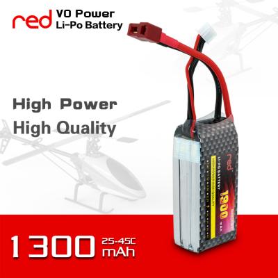 China Toys 12v lipo battery 3S 1300mah 25c high capacity Lipo battery for Quadcopter for sale