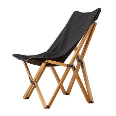 China Contemporary New Style Wooden Folding Beach Chair Wood Camping Chair for sale