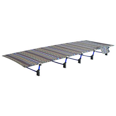 China Aluminum Camping Table Lightweight Camping Bed Outdoor Portable Foldable Bed Field Bed Can Withstand 330lb for sale