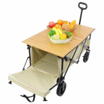 China Foldable 4 Wheel Children Trolley Camping Trolley Toddler Stroller Cart Storage and Lifting for sale