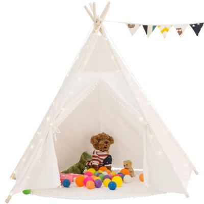 China Outdoor Indoor Kids Play Teepee Tent For Party Factory Teepee Tent Kids Play Houser Foldable Kids Play Camping Tent for sale