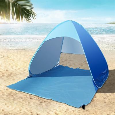 China Feistel quick-opening automatic beach umbrella folding camping tent UV-resistant outdoor beach tent for sale