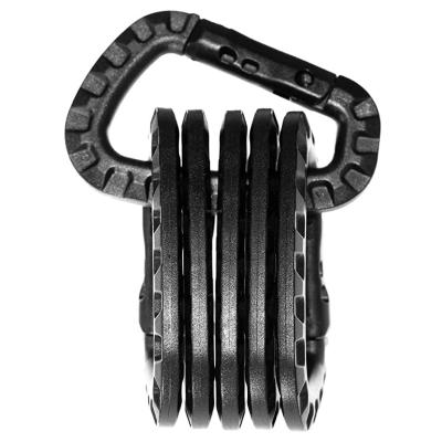 China Plastic Carabiner Key Chain Carabiner Rise Mounting Small Plastic Hook Carabiner for sale