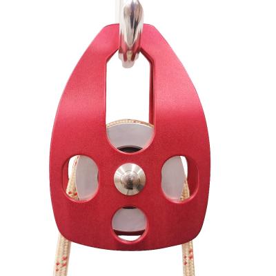 China Pull Cable FEISTEL 30KN Portable Outdoor Mobile Working Single Pulley Outdoor Pulley For Rock Climbing for sale