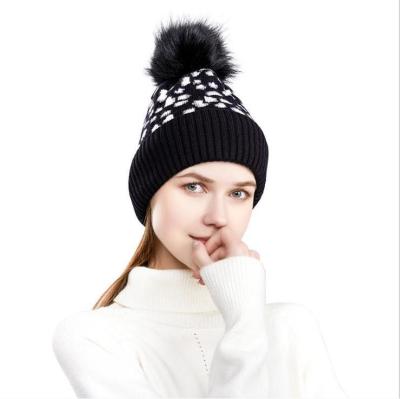 China breathable & waterproof breathable & Fashion Acrylic Knit Trawler Beanie Hat Warm Winter Hats Women Fisherman Hats Men Leopard Beanie Hats JSC1 for sale