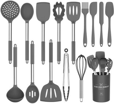 China Sustainable Chef's Kitchen Utensils 15pcs Nonstick BPA Free Cookware Set for sale