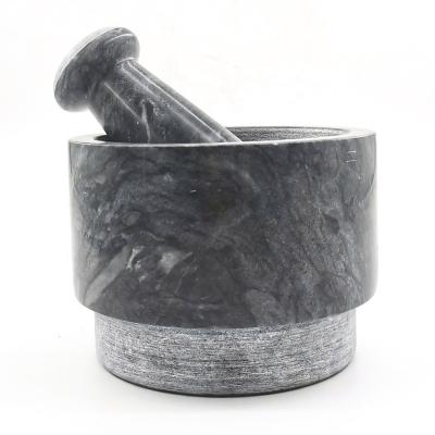 China Viable Factory Wholesale Marble Granite Mortar Pestle Set Stone Crusher Bowl And Pestle for sale