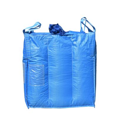 China Jumbo security bag polyethylene plastic 1000 kg 1 ton big fibc bag with baffle for sale