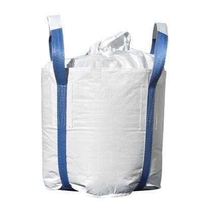 China Safety Bulk Bag Polyethylene Plastic 1000 Kg 1 Ton Bafle Bag for sale