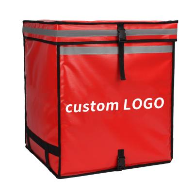 China Large Custom Cheap Waterproof Restaurant Pizza Bike Cooler Backpack Food Insulated Thermal Delivery Bag for sale