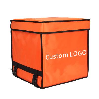 China Manufacturer Waterproof Custom Logo Magnetic Closure Thermal Delivery Bag With Cup Tray Inside for sale