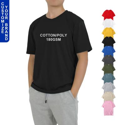 China Anti-pilling 50/50 cotton 40 polyester blend 60 custom printing cheap man t-shirts for sale