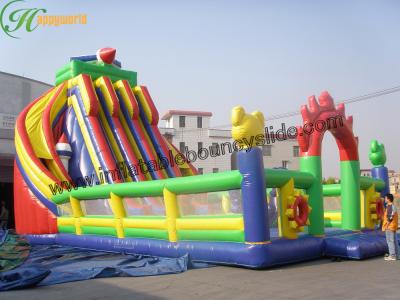 China Giant Outdoor Kids Inflatable Bouncy Slide Fire Retardant With EN14960 for sale