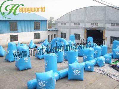 China Rent Commercial Inflatable Paintball Bunkers , Blow Up Paintball Bunkers EN14960 for sale