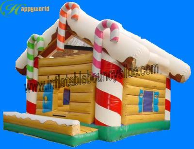 China Customized Big Inflatable Christmas Decorations , Inflatable Christmas House for sale