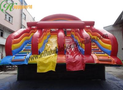 China Jungle Animals PVC Tarpaulin Commercial Inflatable Slide for Water Pool In Summer 10x7x6m for sale