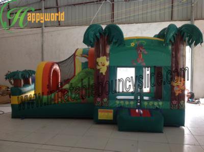 China Rent Kids Coconut Tree Castle Inflatable Bouncy Slide For Garden Bouncy Castle for sale