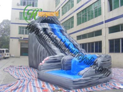 China Commercial Grade 1000D , 18 OZ Outdoor Inflatable Water Slide Rental for sale