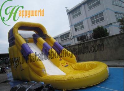 China Amazing Commercial Outdoor Inflatable Water Slides With Pool EN71 for sale