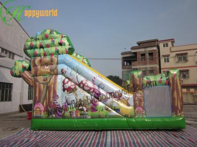 China Safty Forest Jumping Inflatable Fun City Playground With Durable Bouncy Slide for sale