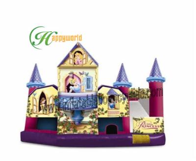 China Durable PVC Changeable Princess Theme Inflatable Combo Bouncers For Kids for sale