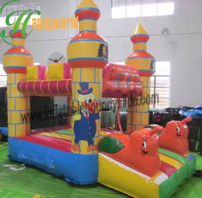 China Mini castillo combinado inflable del resbalador que salta para el pato Donald para los niños en venta