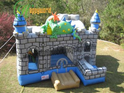 China Dragon Garden 3 In 1 Inflatable Combo , Party Castle Bounce House For Kids for sale