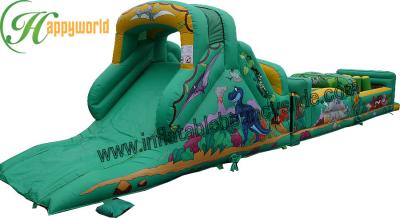 China Casa inflable de la despedida de la carrera de obstáculos de la selva de los niños para el negocio de alquiler en venta