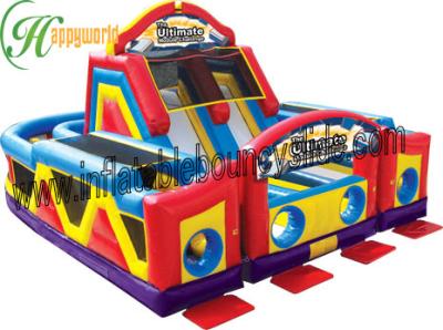 China Commercial Inflatables Obstacle Course For Children Double Competition Game for sale