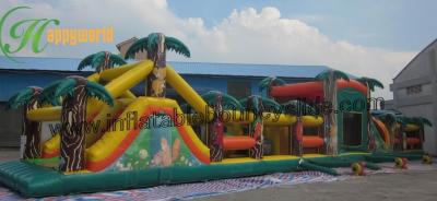 China Adult Inflatable Obstacle Course Bounce House , Blow Up Obstacle Course for sale