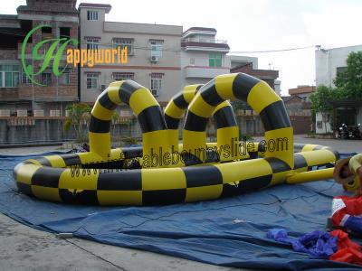 China Juegos inflables de los deportes de los niños con la gorila de salto, pista inflable en venta