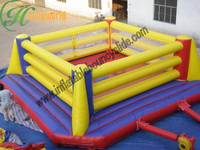 China Amusing Inflatable Boxing Sports Games With Fire Retardant 7.5 x 7.5 m for sale