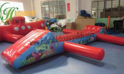 China Red And Blue Inflatable Water Games With Durable PVC For outdoor entertainment for sale