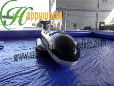 China Fire Resistant Black Shark PVC Inflatable Boat , Inflatable Fly Fishing Boats for sale