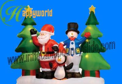 China Inflatable Christmas Decorations , Airblown Inflatable Christmas Tree For Kids for sale