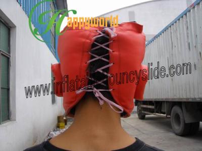 China Funny Inflatable Accessories With Gladiator Boxing Helmet For Children for sale