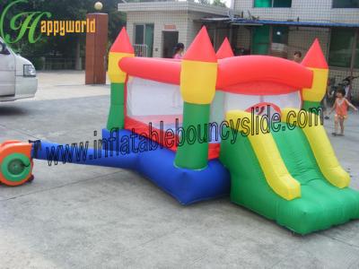 China PVC Coated 210D Nylon Fabric Bouncy Castle Custom Eco-friendly CE for sale