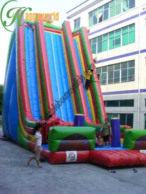 China Customized Huge Exciting Colourful Inflatable Bouncy Slide For Garden Bouncy Castle for sale