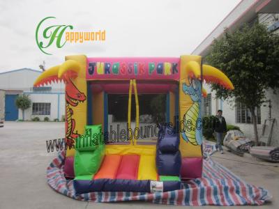 China Castillo de salto del dinosaurio del salto feliz combinado inflable de la diapositiva con la UL/el CE en venta