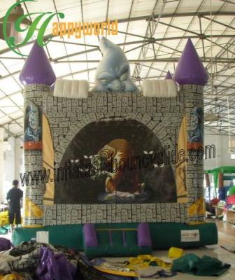 China Halloween Ghost Inflatable  Bouncy Castle Fire Retardant  With Digital Printing for sale