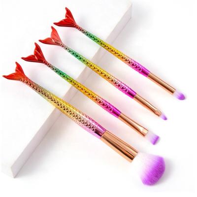 China Angular Blush Best Seller Makeup Brushes 4pcs Colorful Handle Custom Makeup Brush Synthetic Professional Makeup Brushes Kits Custom Logo for sale