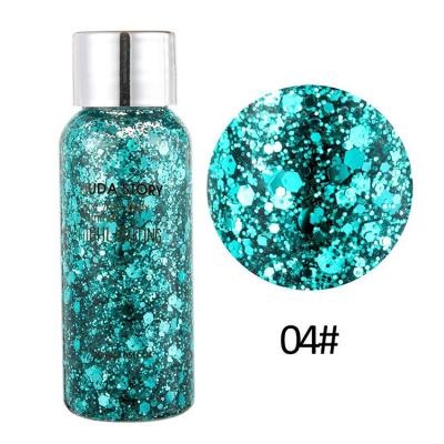 China Rainbow Colored Brilliant Safe Blue Color Eco-Friendly Skin Safe Glitter Factory Makeup Body Iridescent Glitter Portable Bulk Wholesale for sale