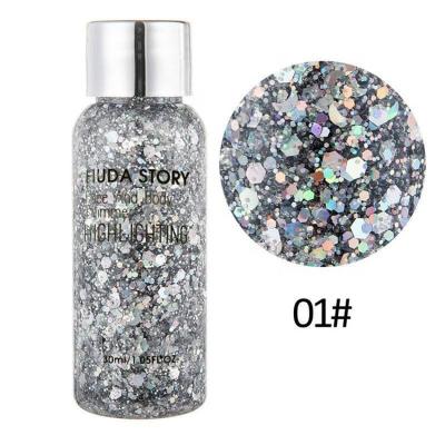 China Multi-function Portable Gel Powder Eyeshadow Glitter Eye Makeup Party Makeup Face Color Focus Gel for sale