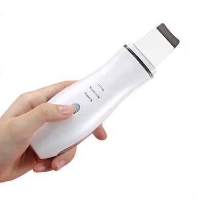 China Factory Supply 2023 DEEP CLEANING Facial Dead Skin Peeling Skin Scrubber Blackhead Remover Electric Sonic Face Cleansing Spatula for sale