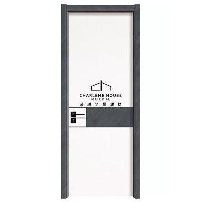 China Contemporary Freestanding Modern Style Melamine Paint Plywood Exterior Swing Door for sale